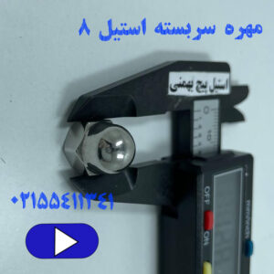 مهره سربسته استیل سایز ۸